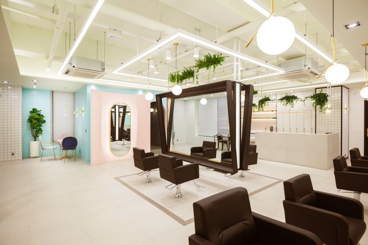 高端女性美容美發(fā)店裝修設(shè)計實景圖